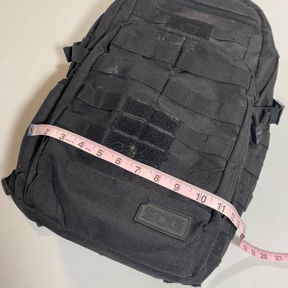 SOG 40L Tactical Backpack Black Durable Nylon Water-Resistant Multiple Compartme - Picture 4 of 10
